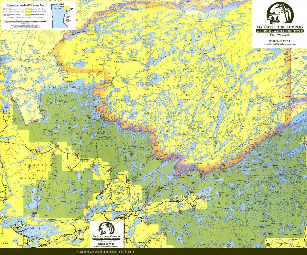 Boundary Waters Canoe Area Map | BWCA Route Planning Map