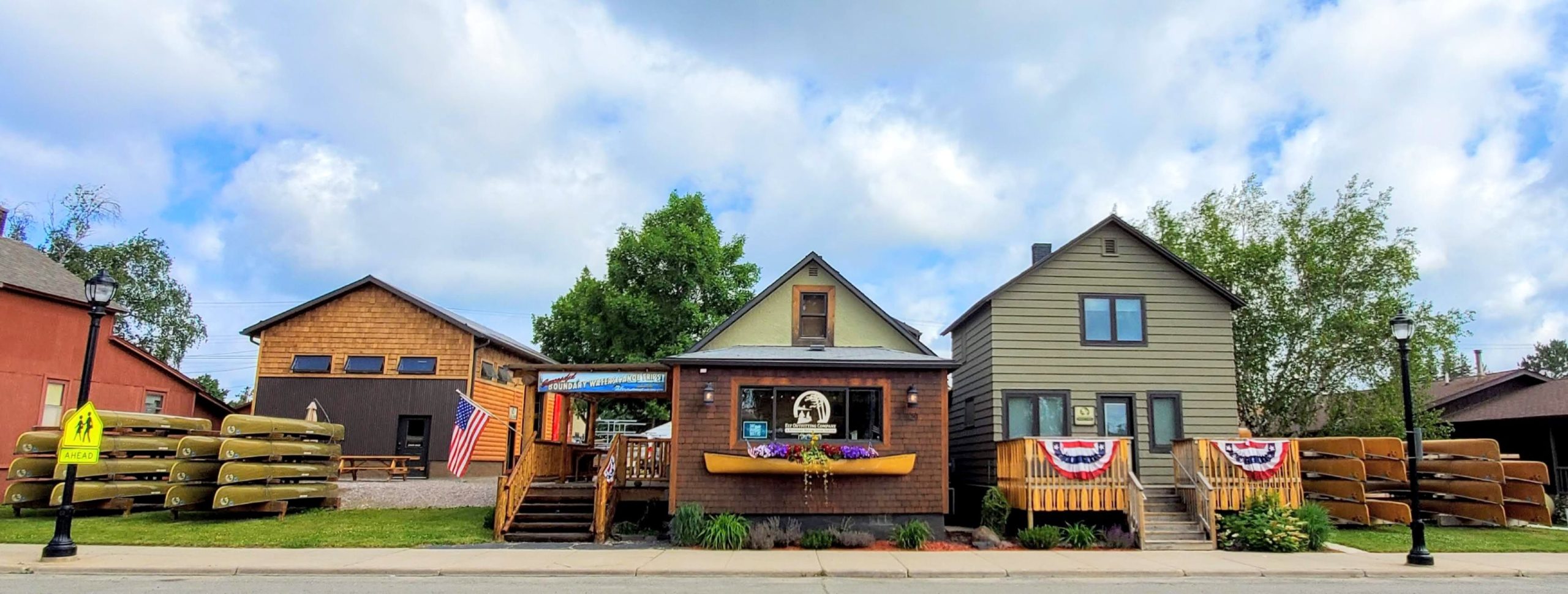 Image of Ely Outfitting Company in downtown Ely, MN